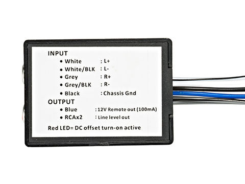 KICKER Stereo Line-Output Converter (with remote turn-on wire)