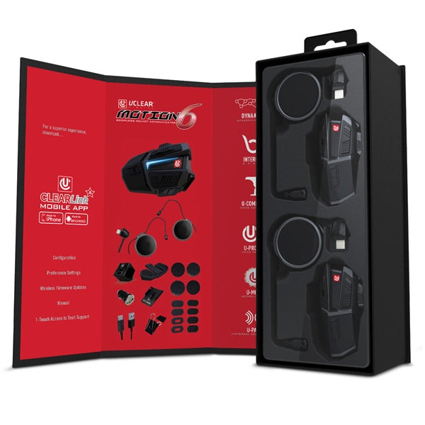 UCLEAR Motion 6 Boomless Helmet Communicator