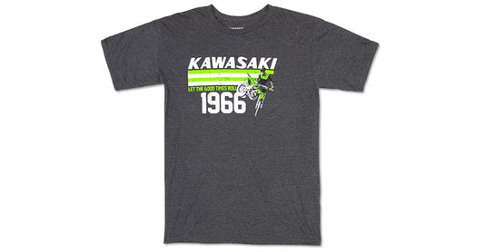 1966 Est. Heritage Kawasaki Let the Good Times Roll T-shirt