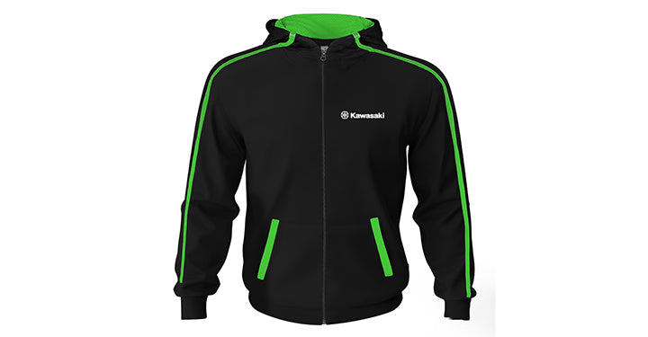 Kawasaki Full Zip Hooded Sweatshirt