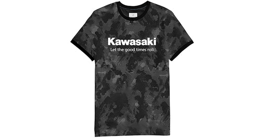 Kawasaki Let the Good Times Roll Camo T-Shirt