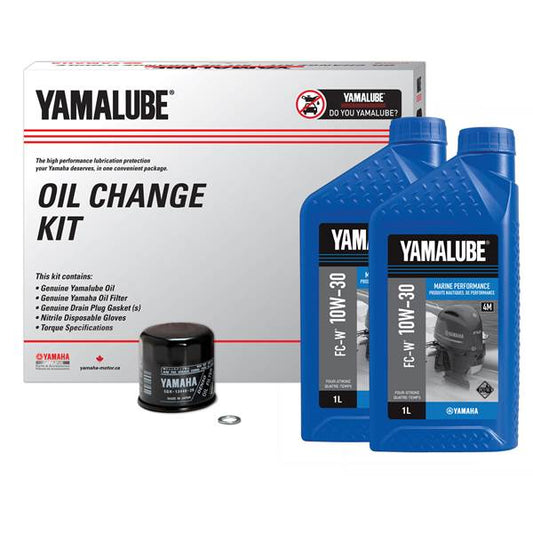YAMALUBE® 10W-30 4M MARINE PERFORMANCE OIL CHANGE KIT - OB (7 L)