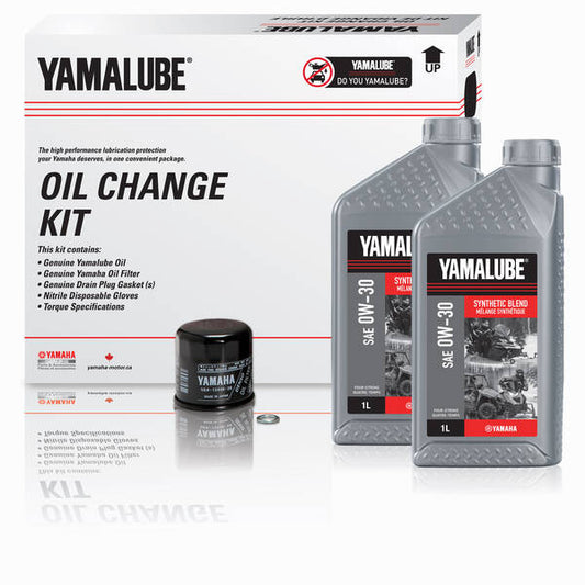 Yamalube Synthetic Blend 0W30 Oil Change Kit 4L
