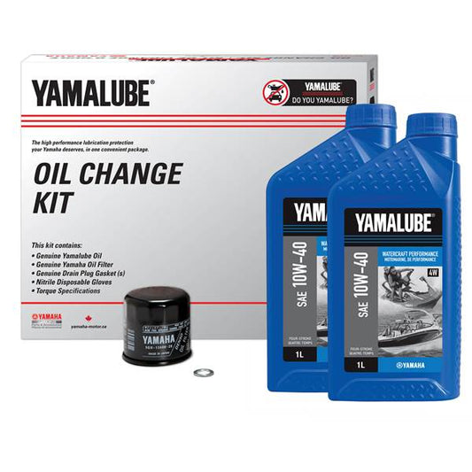 YAMALUBE® 10W-40 4W WATERCRAFT PERFORMANCE OIL CHANGE KIT - WV/SP (4 L)